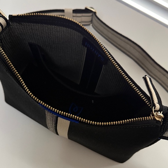 Rothy's Black and Cream Crossbody Bag - Picture 7 of 13
